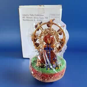 Vintage Liberty Falls Collection Musical Ferris Wheel 1999 Wind Up Musical AH777